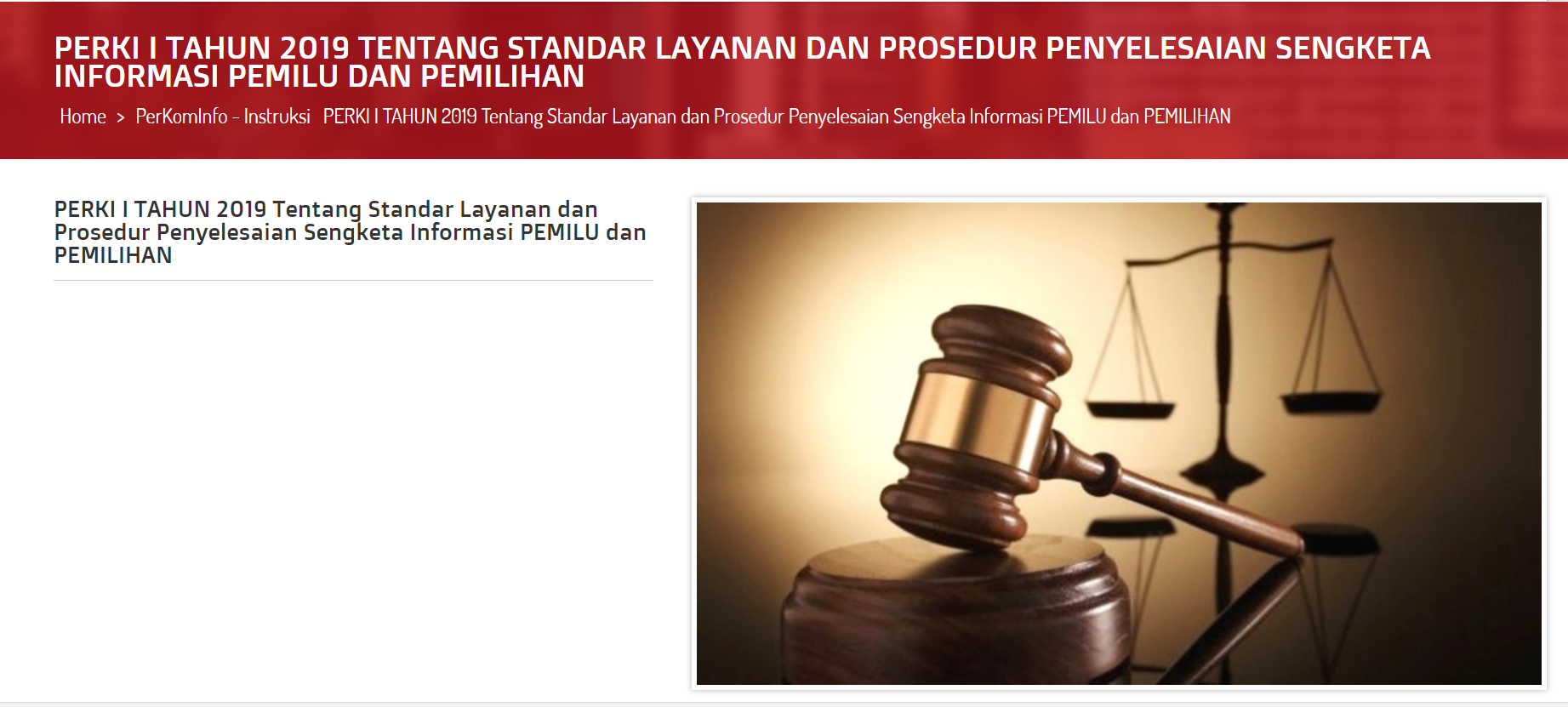 Peraturan KI Nomor 1 Tahun 2019